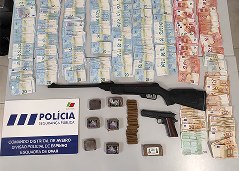 PSP deteve homem por tráfico de droga e apreendeu quase 50 mil euros