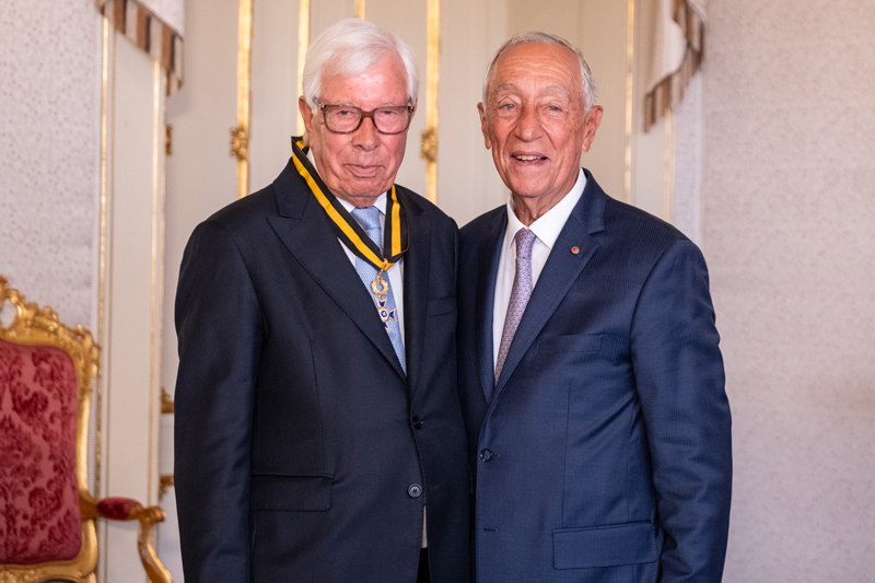 Orlando Sá condecorado por Marcelo Rebelo de Sousa
